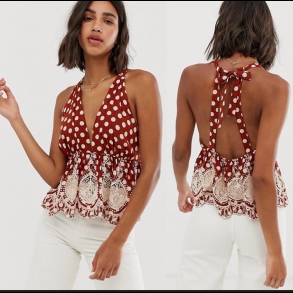 Free People halter crop top